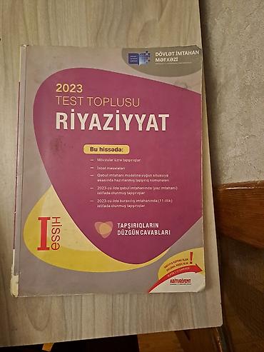 2023 1ci hisse riyaziyyat test toplusu lalafo.az -da 2023 1ci hisse riyaziyyat test toplusu