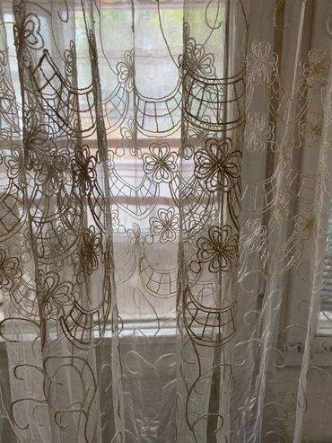 штора на кухню: Продаём шторы Тюль цвет бежевый с золотистыми вышивками и белые