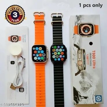 AZ - Wristwatches: Smart watch T800 Ultra Cena 1950 din Oblik kvadrata Dimenzija 14mm