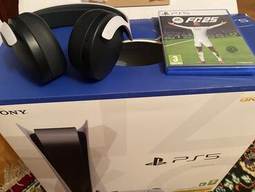 psj 5: Playstation 5 +fc25+3d pulse nausnik İdeal veziyetdedi fifaninda