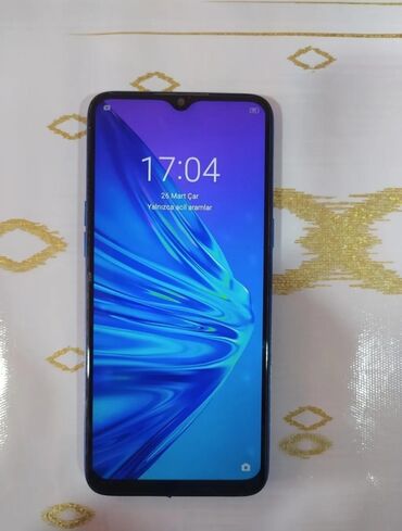108 ekran smart tv: Realme 5, 64 GB, rəng - Göy, Sensor, Barmaq izi, İki sim kartlı