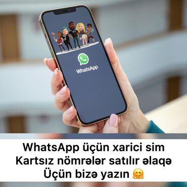 Biznes üçün avadanlıq: Əgər sizdə whatsApp nömrəniz xarici nömrə olmaqını istəyirsinizsə bizə