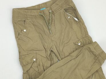 spodnie skorzane proste: Material trousers, Lindex Kids, 8 years, 122/128, condition - Fair