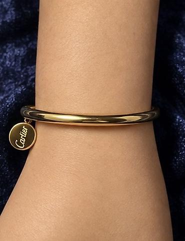 карте браслет: Браслет Cartier, золото Элегантный браслет лаконичной формы с гладкой — 3