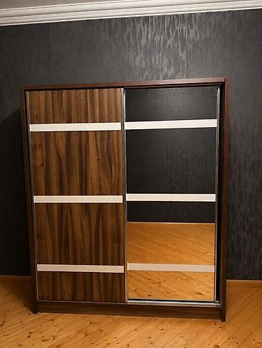lalafo az toyuqlar: İki qapılı sürgülü qarderob - Material: ağac teksturalı laminat — 2
