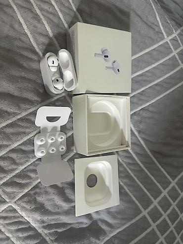 наушники для ноутбука: Беспроводные вакуумные наушники, Apple, AirPods Pro 2, Б/у — 1
