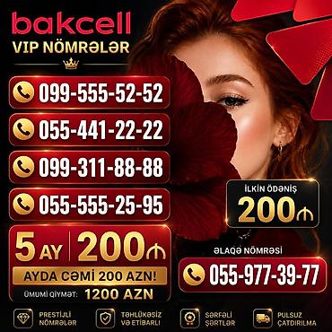 telefon sifarisi: Bakcell VIP nömrələr Təklif olunan nömrələr: - 099-555-52-52 - — 1