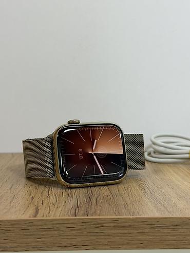 лучшая копия apple watch: Apple Watch Series 9 45 мм Gold + оригинальный Milanese Loop Редкость — 4