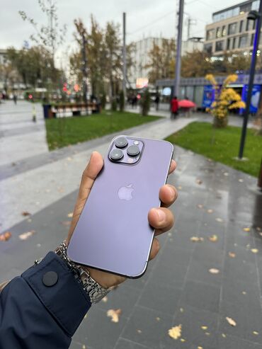 iphone 11 pro max цена в бишкеке: IPhone 14 Pro Max, Новый, 256 ГБ, Deep Purple, Коробка, 95 %