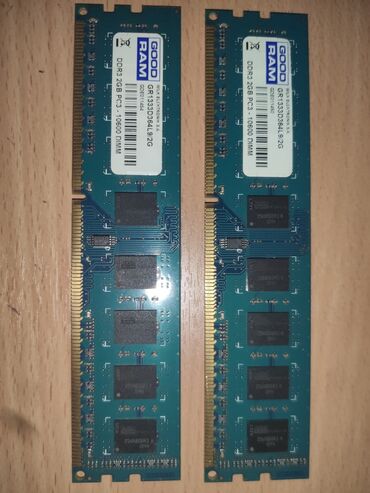 Оперативная память, ОЗУ
2 плашки
DDR3 по 2ГБ