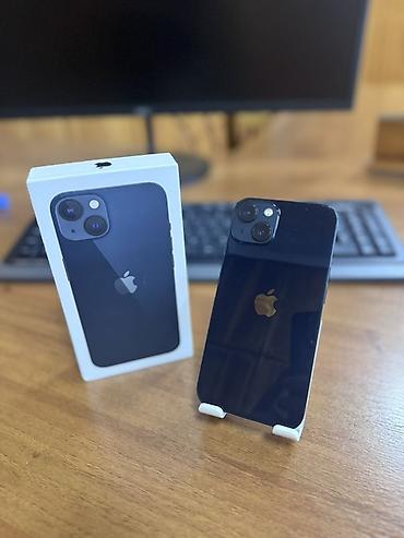 sony xb: IPhone 13, Б/у, 128 ГБ, Midnight, Зарядное устройство, Кабель, Коробка, 81 % — 1