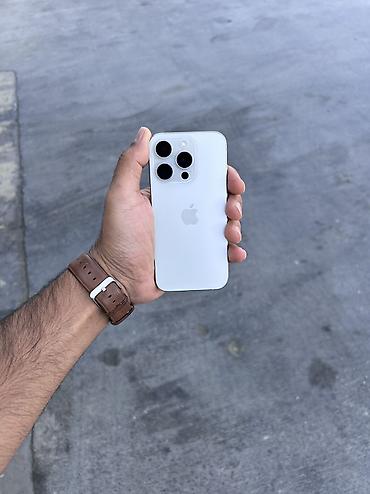 iphone en ucuz telefon: IPhone 15 Pro, 128 GB, White Titanium, Face ID, Simsiz şarj, Zəmanət — 7