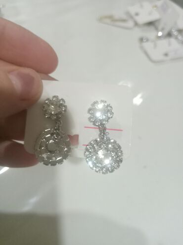 Bijuteriya dəstləri: Zərgərlik dəsti – müxtəlif modellərdə sırğalar - Ay və ulduz motivli — 5