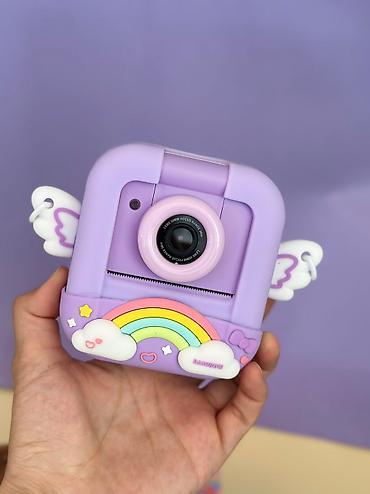 Игрушки: Детский фотоаппарат-принтер, можно сразу напечатать черно-белые — 12