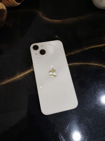 iphone 13 qutu: IPhone 13, 128 GB, Ağ, Barmaq izi, Face ID