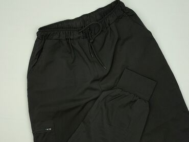 krótkie spodenki do grubych rajstop: Material trousers for women, size L (EU 40)