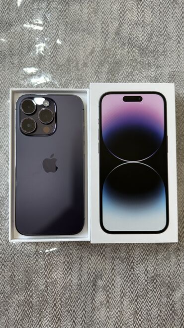 продать iphone 6: IPhone 14 Pro, Б/у, 256 ГБ, Deep Purple, Коробка, 87 %