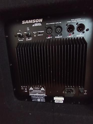 kompyuter səkilləri: Samson dB1800a aktiv subwoofer sistemi - Model: Samson dB1800a — 3