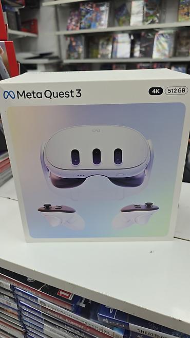 Meta Quest 3 – 4K, 512 GB Xüsusiyyətlər: - 4K təsvir dəstəyi: yüksək