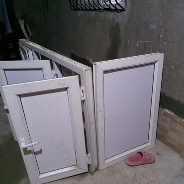 qapi ve pencere: Plastik (PVC) pəncərə bloku - Material: ağ PVC profil - Konstruksiya