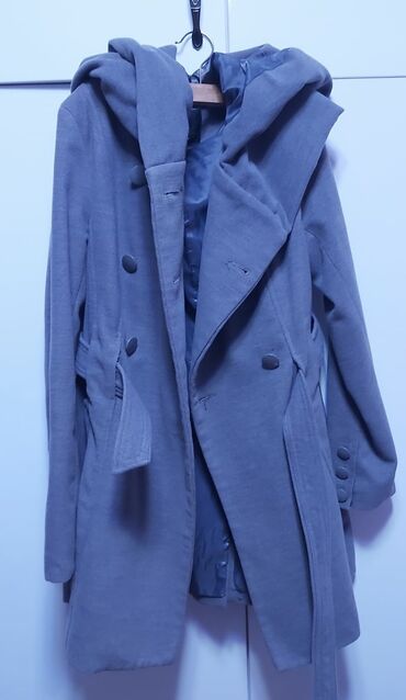 qadınlar üçün klassik palto: Palto rəng - Boz