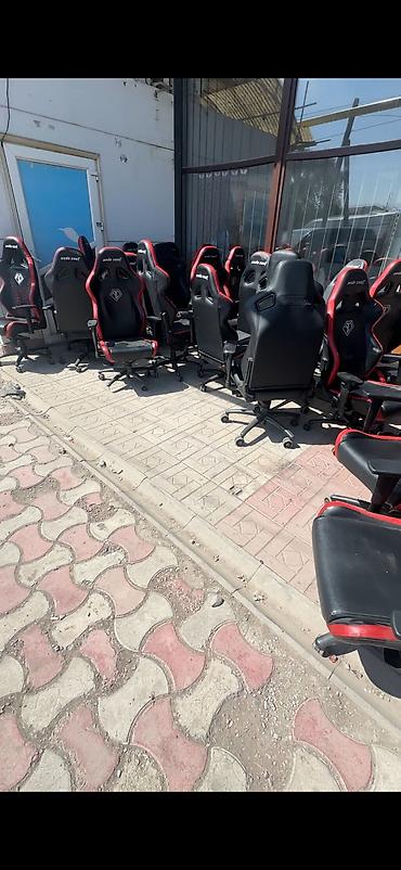 игровое кресло бишкек: Игровое кресло, Б/у, С колесиками, цвет - Черный, Кожа — 1