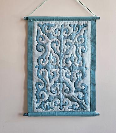 Другой текстиль: Стёганое шелковое панно с традиционным Кыргызским орнаментом — — 16