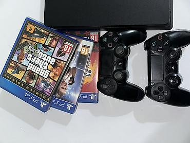 ретро приставка: Игровая приставка Sony PlayStation 4 Slim (черная) Комплектация: - — 3
