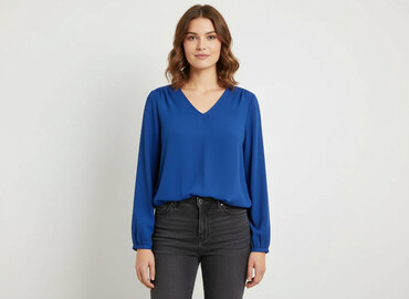 bluzki w serek plus size: Жіноча блуза, розмір XL