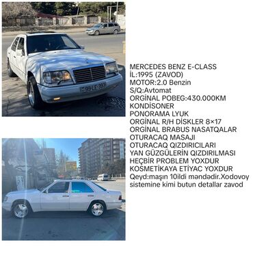 mersedes qapi: Mercedes-Benz E-Class: 2 l | 1995 il Sedan