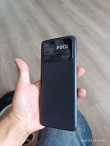 Poco C40, 64 GB, rəng - Qara, Barmaq izi