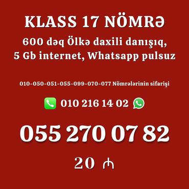 mobil nomre: Number: ( 055 ) ( 2 ), Yeni