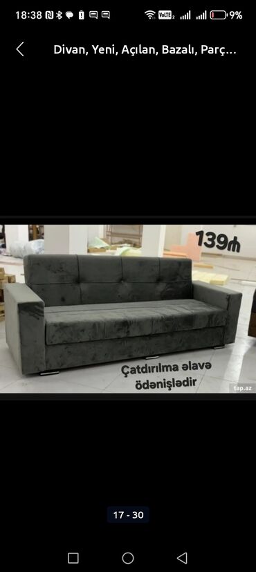 Divanlar: Divan, Yeni, Açılmayan, Bazasız, Nabuk, Ödənişli çatdırılma — 12