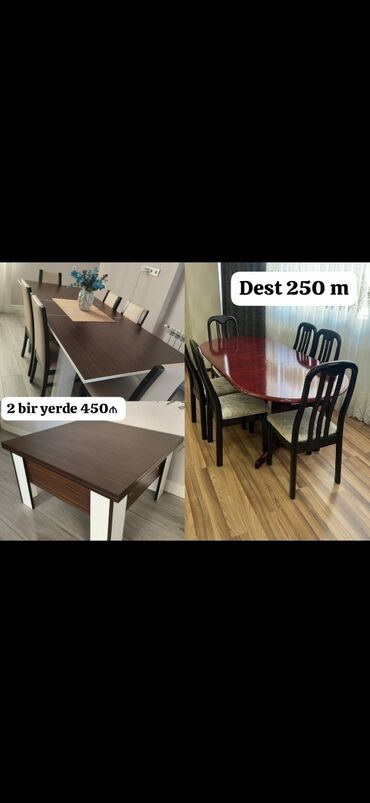 Masa və oturacaq dəstləri: Masa və oturacaq dəstləri