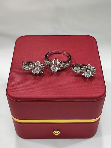 Серебряные наборы украшений: Набор украшений, Проба 925, Женские, Новый — 9