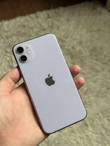 щелочный аккумулятор: IPhone 11, Б/у, 256 ГБ, Deep Purple, Защитное стекло, Чехол, Кабель, 82 %