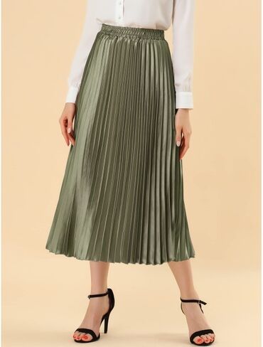 длинные юбки кофта: Юбка, Модель юбки: Плиссе, Миди, Высокая талия