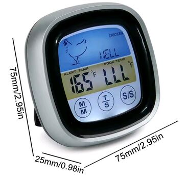 Termometrlər: Kolbasa/ət məhsulları üçün iynəli rəqəmsal (elektron) toxunmalı — 15