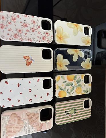 electronics iphone: IPhone üçün dekorativ qoruyucu kabro dəsti Model: iPhone 15 ölçüsünə — 1