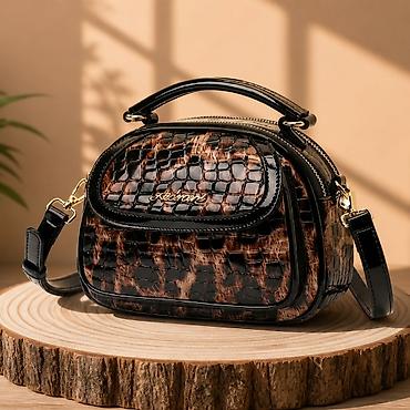 sat versace: Ženska torba preko ramena – lak kožni izgled sa krokodil teksturom i — 1