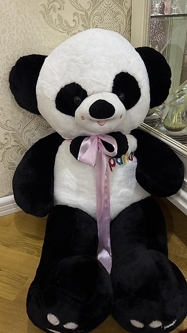 pişik yumşaq oyuncaqlar: Böyük ölçülü panda yumşaq oyuncağı. Ağ-qara rəng kombinasiyaında — 1