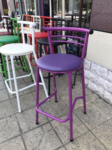 Restoran mebeli: Bar oturacaqlari zavod istehsalidir qalin demirlidir oturacaq hisse — 12