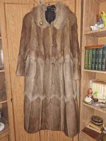 женская верхняя одежда: Шуба, Длинная модель, 6XL (EU 52)