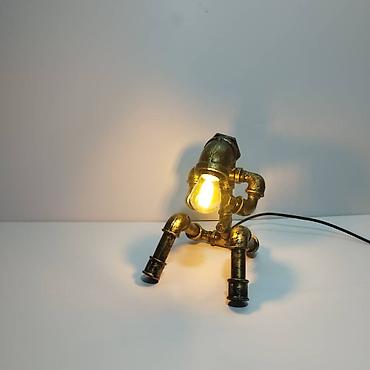 Декоративные настольные светильники: Лампы-скульптуры в стиле стимпанк/индастриал - Настольные светильники — 19