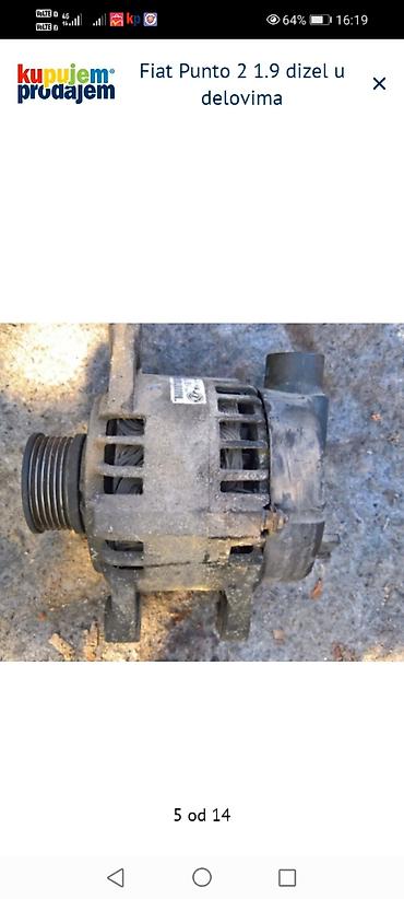 Ostalo: Fiat Punto II 1.9 JTD/dizel – u delovima Raspoloživi originalni — 5