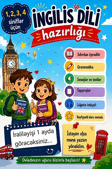 online ingilis dili kurslari: Xarici dil kursu, İngilis dili, Uşaqlar üçün — 1
