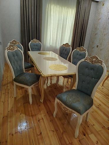 Digər mebel: AfaMasa desti. 400azn. 6 stulla. Masa acılır, yaxsi veziyyetde ünvan — 1