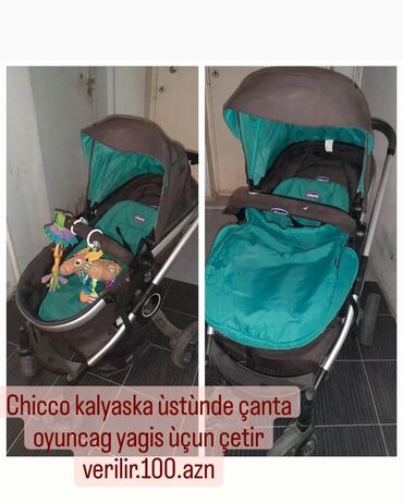 islenmis zontikler: Chicco usag kalyaskasi ùstunde oyuncag çanta yagis çetiride