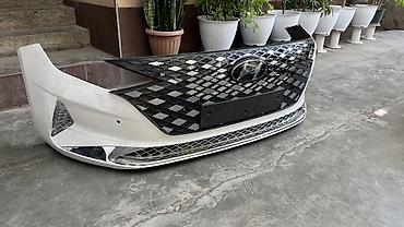 крепление на аккумулятор: Передний бампер в сборе для Hyundai Grandeur 2022 - Оригинальный — 3
