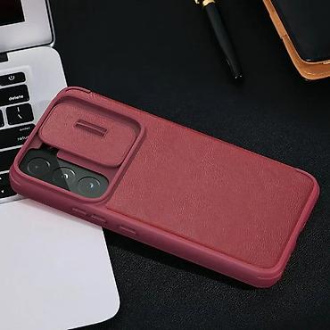 Maske i futrole za telefone: Maska Nillkin Qin Pro za Samsung S906B Galaxy S22 Plus 5G crvena — 12